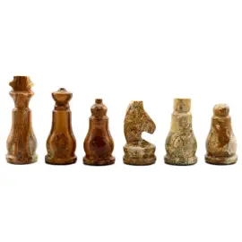 Шахматы из ракушечника и оникса "Классика" малые